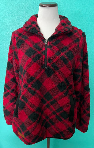 SS Plaid Pullover