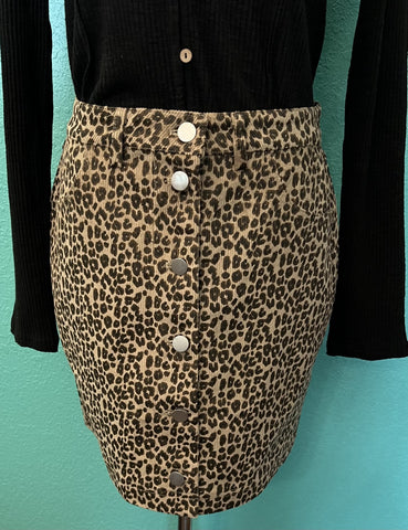 Cheetah Mini Skirt