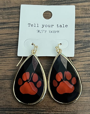 Paw Print Earrings