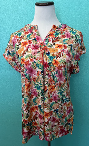 Tropical Print Top