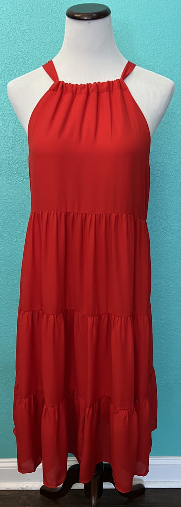 Red Halter Dress