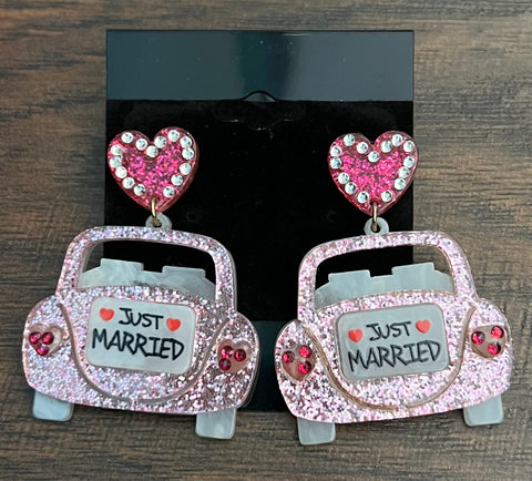 Just Married Earrings