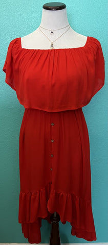 Red Midi Dress