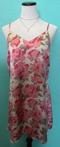 Satin Rose Dress